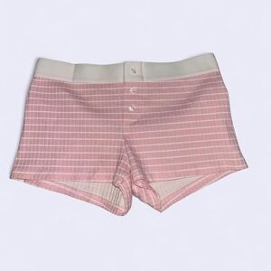Pink Striped Women's Shorts